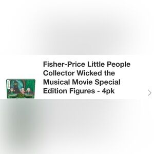 Fisher-Price Little People Wicked Figures 4pk